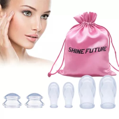 pornhint Pornhint Set 6 Cups Anti Cellulite Silicone Medical Vacuum Massage Cupping Cup Therapy New