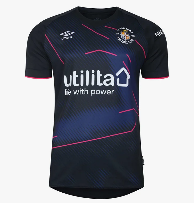 Luton Town Third Shirt Top Kit 2023-2024 - Black