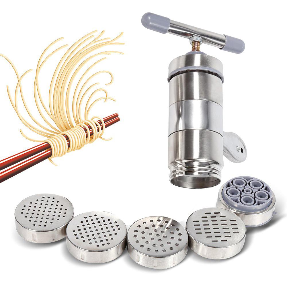 Manual Stainless Steel Noodle Maker Press Pasta Cutter Kitchen Machine Tool, 5 heads, 501 Original
Manual Stainless Steel Noodle Maker Press Pasta Cutter Kitchen Machine Tool, 5 heads, 501 Original