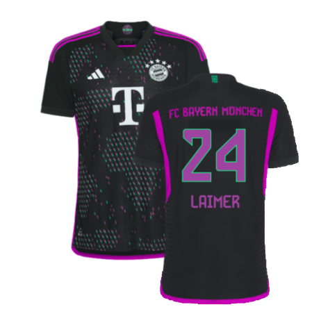 FC Bayern München Konrad Laimer 24 Auswärts Trikot 2023 2024