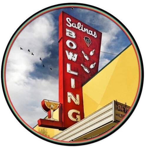Plaque Plate- Round Shape Tin Signs/Wooden Signs - 30*30CM