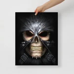 pornhint Pornhint Death Mask - Goth Skull Fetish Poster