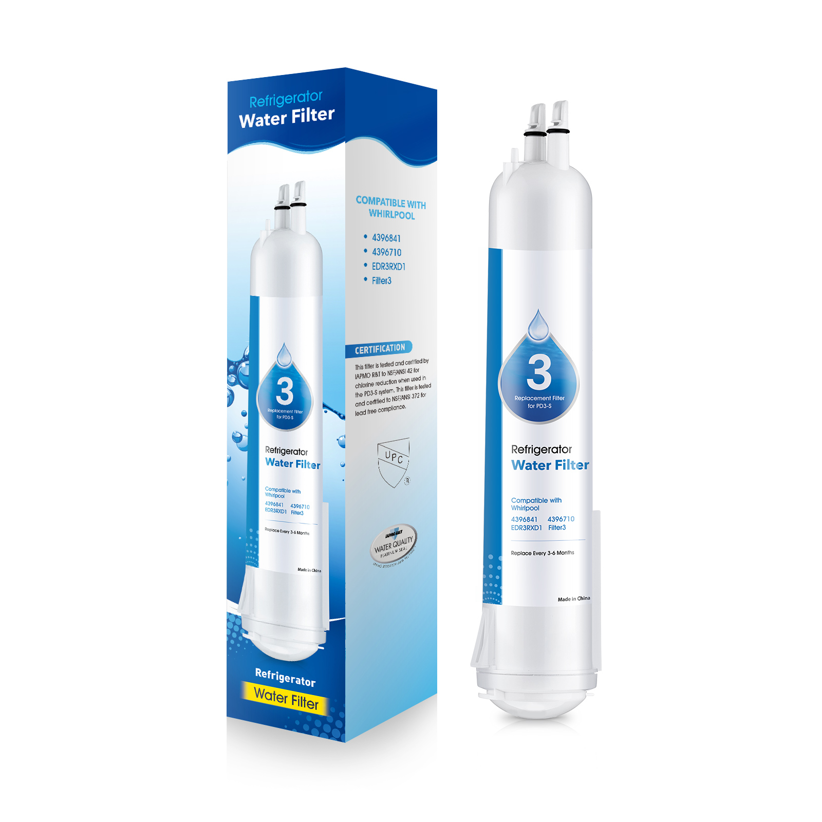 Filter1pro Filter 3 Compatible EDR3RXD1 Refrigerator Water Filter