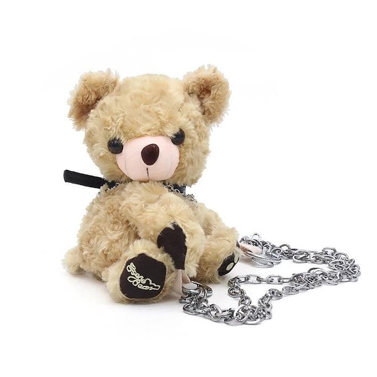 Kawaii Plush Bear Cross Body Bag SP14339