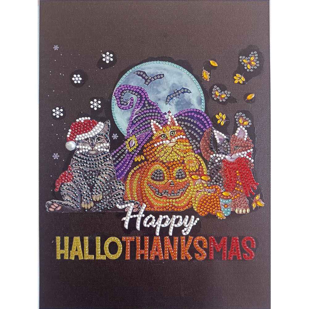 Halloween Christmas Thanksgiving Cat - Special Shaped Diamond Painting - 30*40CM, 501 Original
Halloween Christmas Thanksgiving Cat - Special Shaped Diamond Painting - 30*40CM, 501 Original