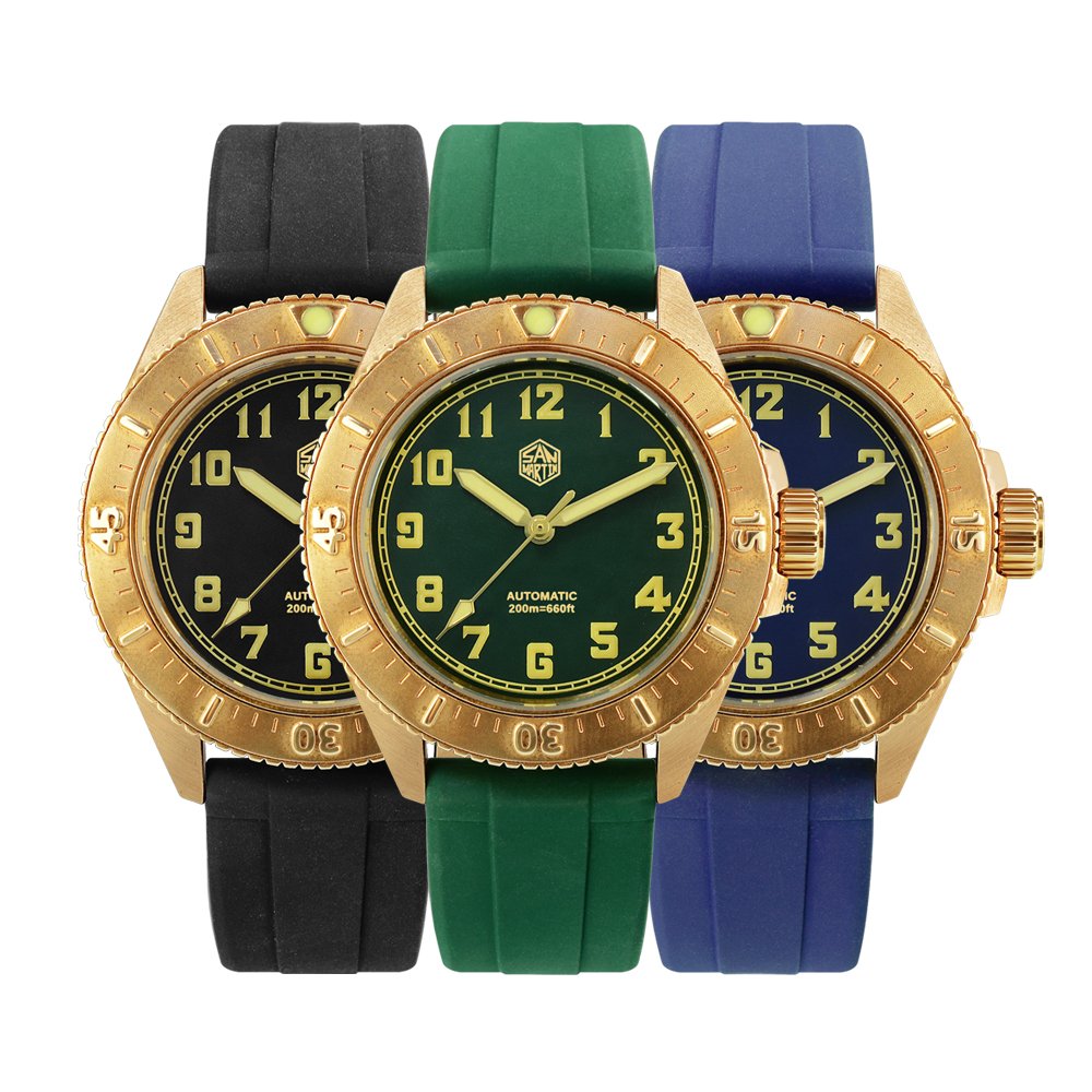 San Martin New Military Diving Watch Bronze SN040qSan Martin Watch San Martin Watch Authorized StoreSan Martin Watches