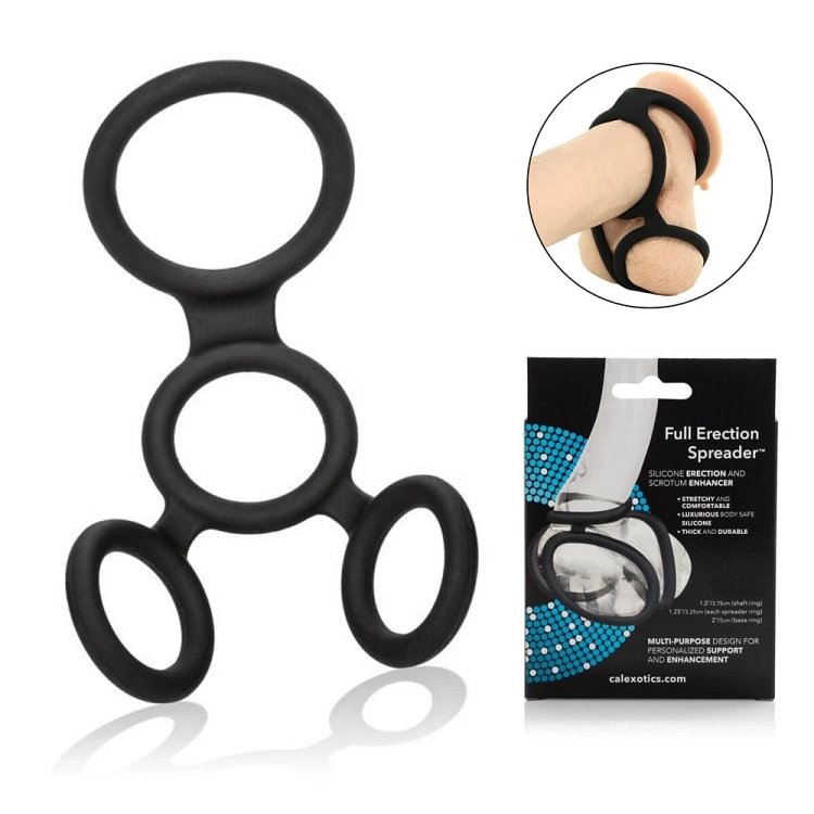 pornhint Pornhint Silicone Full Erection Ball Spreader Penis Cock Ring Male Enhancer Toy