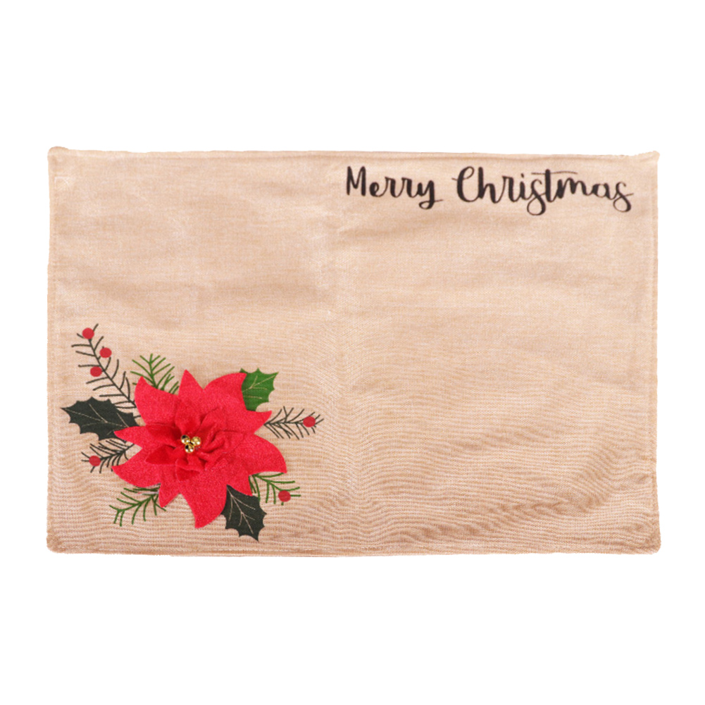 Christmas Decor Safflower Placemat Dining Reusable Linen Knife Fork Set Mat, 501 Original
Christmas Decor Safflower Placemat Dining Reusable Linen Knife Fork Set Mat, 501 Original