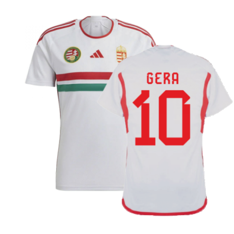 Hungary Zoltán Gera 10 Away Shirt Kit 2023-2024