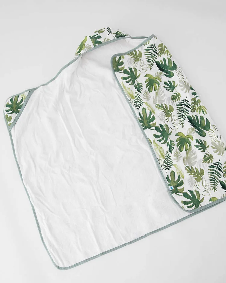 Toddler Hooded Towel - Tropical Leaf