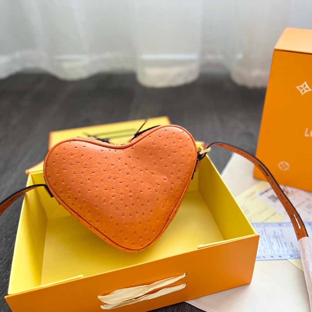 Louis Vuitton Ostrich pattern Heart Bag
