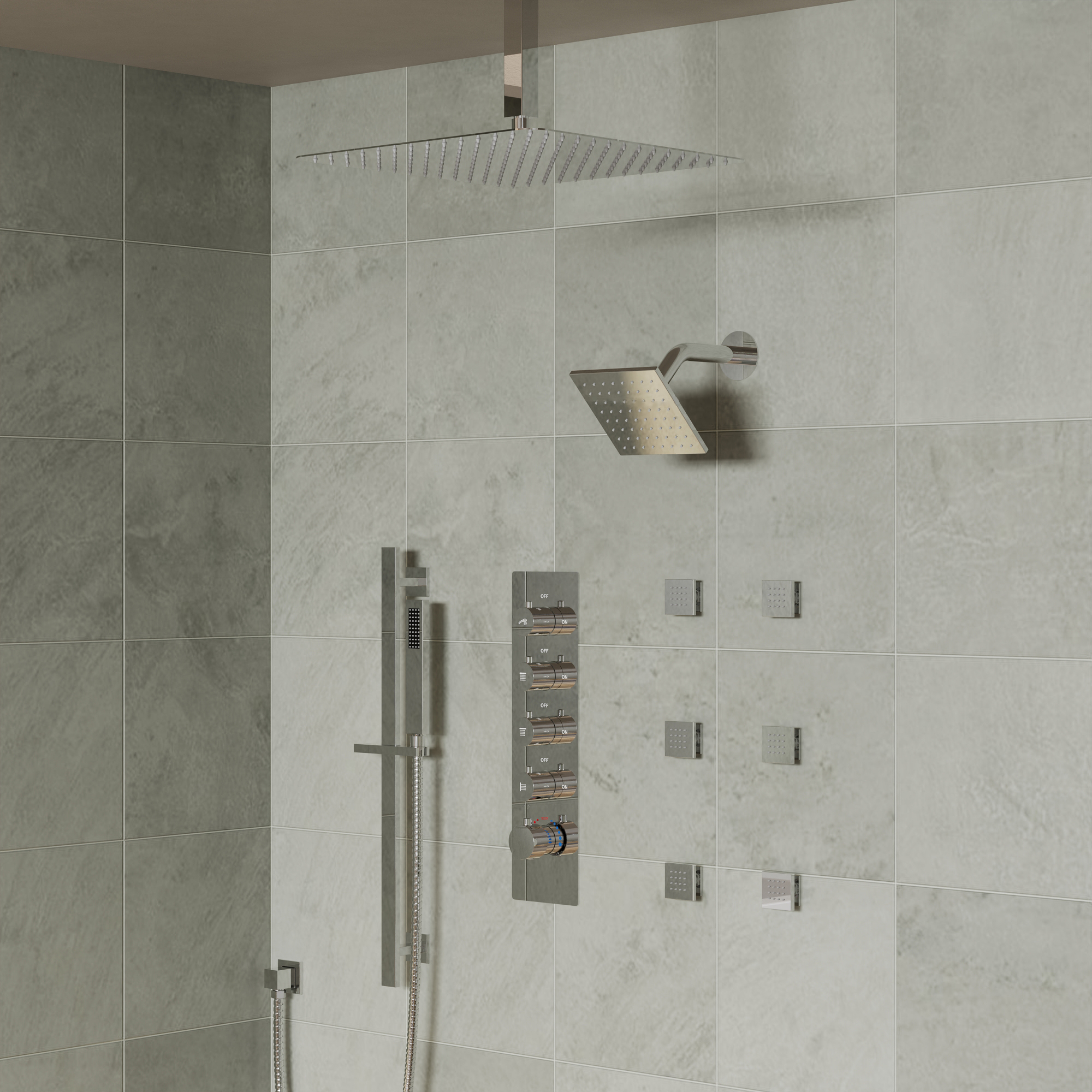 SFS-1031-CH16 Thermostatic Rainfall Shower System | 16
