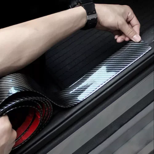 Dronehint Car Door Sill Protector Sticker Edge Guard Parts Carbon Fiber Strip Accessories (For: BYD) Parts