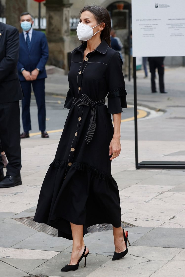 Queen Letizia of Spain Black Dress - Shop Trendy Women's Clothing | LoverChic