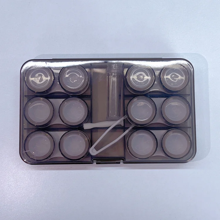 Multi grid contact lens storage box