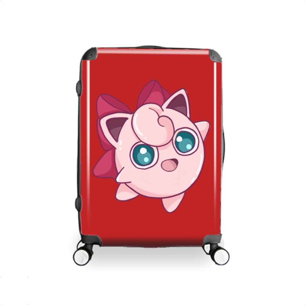 Pink Jigglypuff With A Red Bow, Pokemon Hardside Luggage