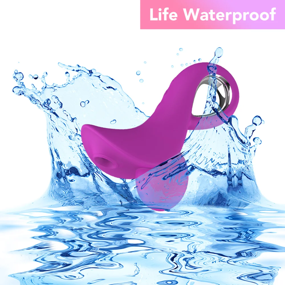 Powerful Clitoral Suction Cup Vibrator - Rose Toy