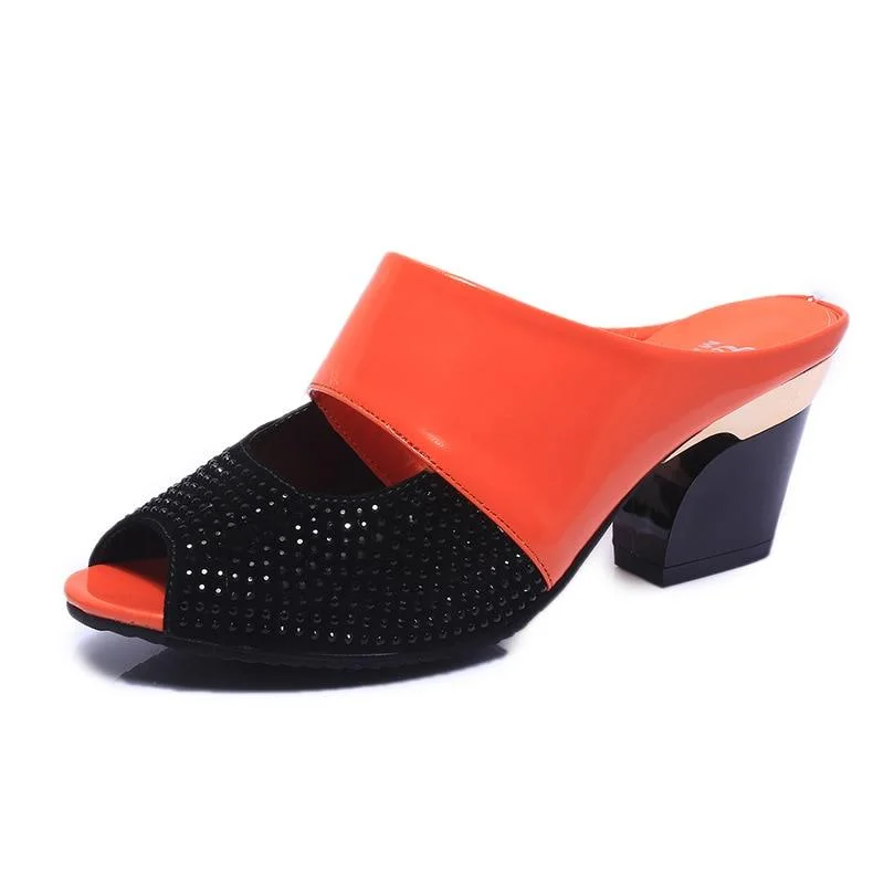 Letclo™ 2021 Women Sandals Square Heel Summer Shoes letclo Letclo