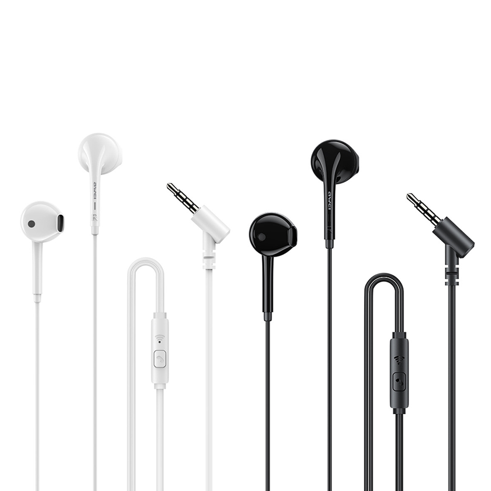 AWEI PC-7 Wired Earbuds 3.5mm Jack Headphones Earphones with Built-in Mic, White, 501 Original
AWEI PC-7 Wired Earbuds 3.5mm Jack Headphones Earphones with Built-in Mic, White, 501 Original