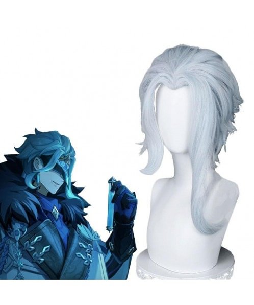 Genshin Impact Eleven Fatui Harbingers The Doctor Dottore Cosplay Wigs HW40