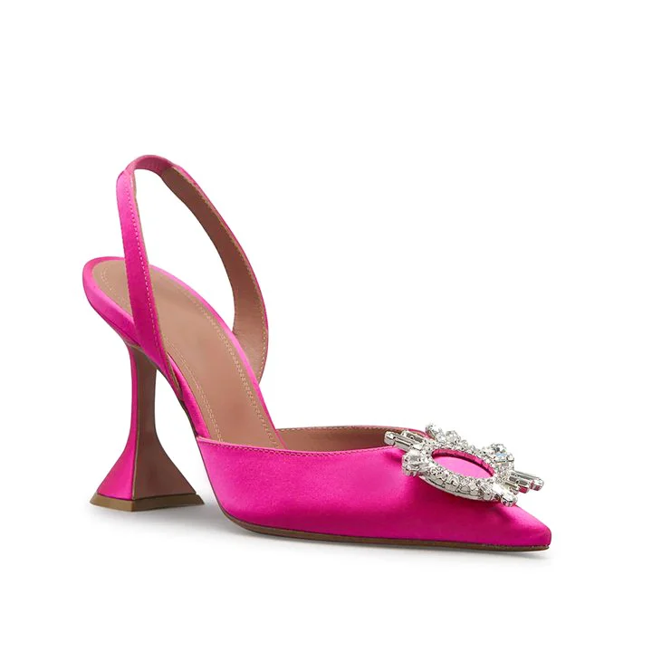 95mm Begum Crystal Party Wedding Slingback Women's Pumps-vocosishoes