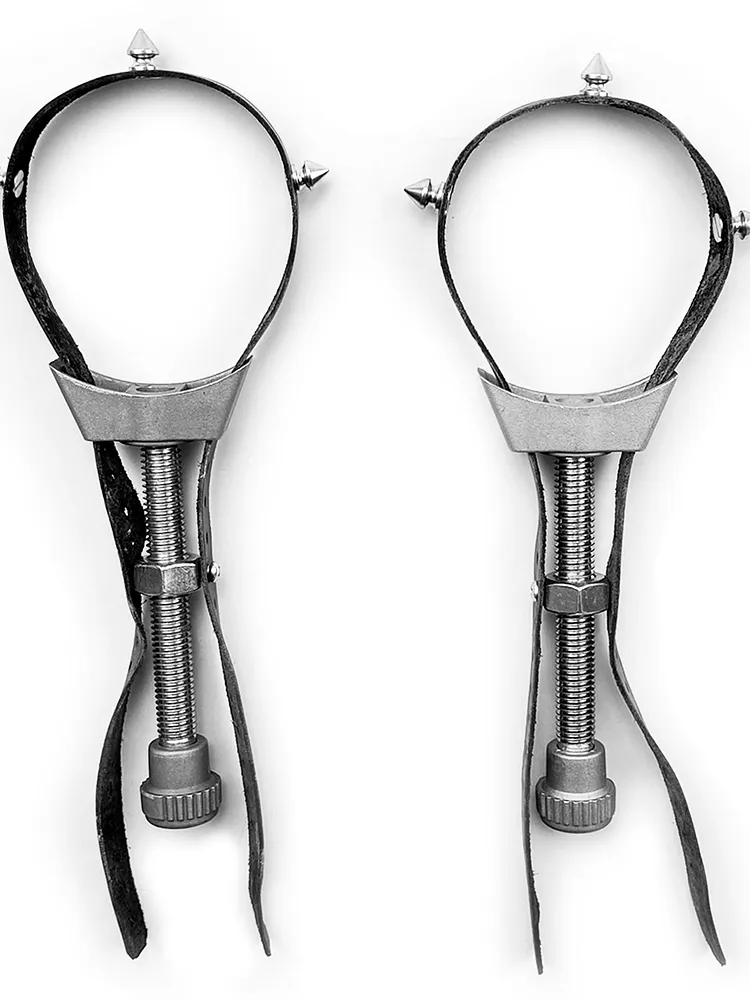 pornhint Pornhint Breast bondage clamps bondage table