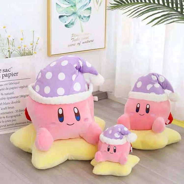Cute Sleepy Kirby Plush Toy Pillow SP15802