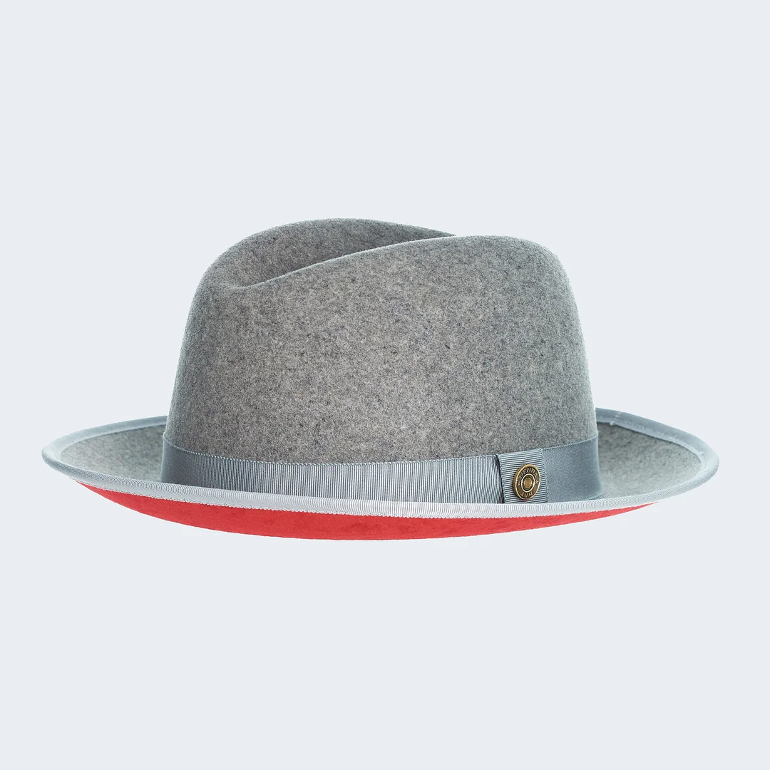 Classic Center-creased Fedora-King (Oxford Grey)