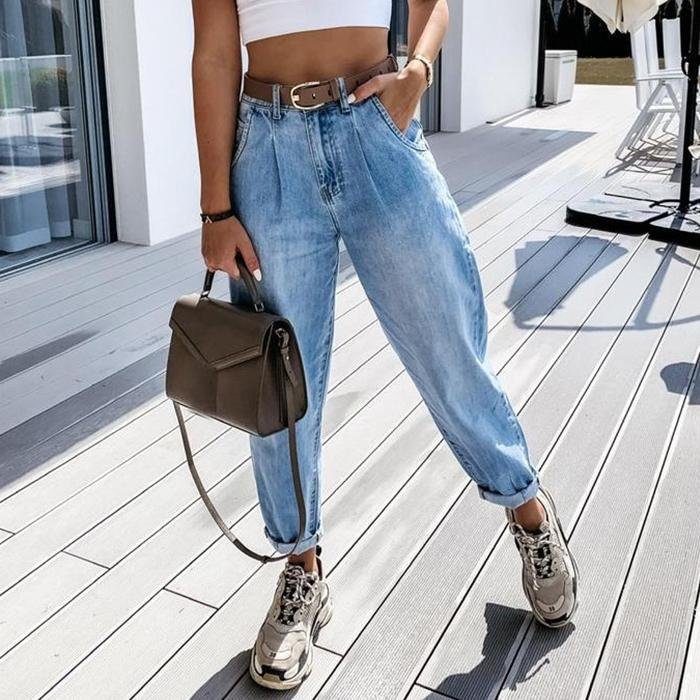 Comstylish Casual High-rise Jeans