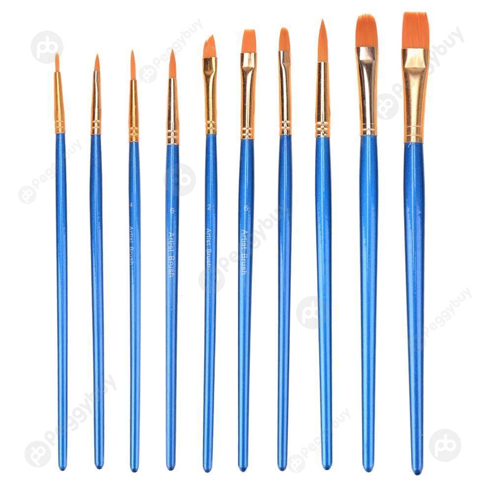 10pcs Blue Watercolor Gouache Paint Brushes Nylon Hair Painting Brush Set, 501 Original
10pcs Blue Watercolor Gouache Paint Brushes Nylon Hair Painting Brush Set, 501 Original