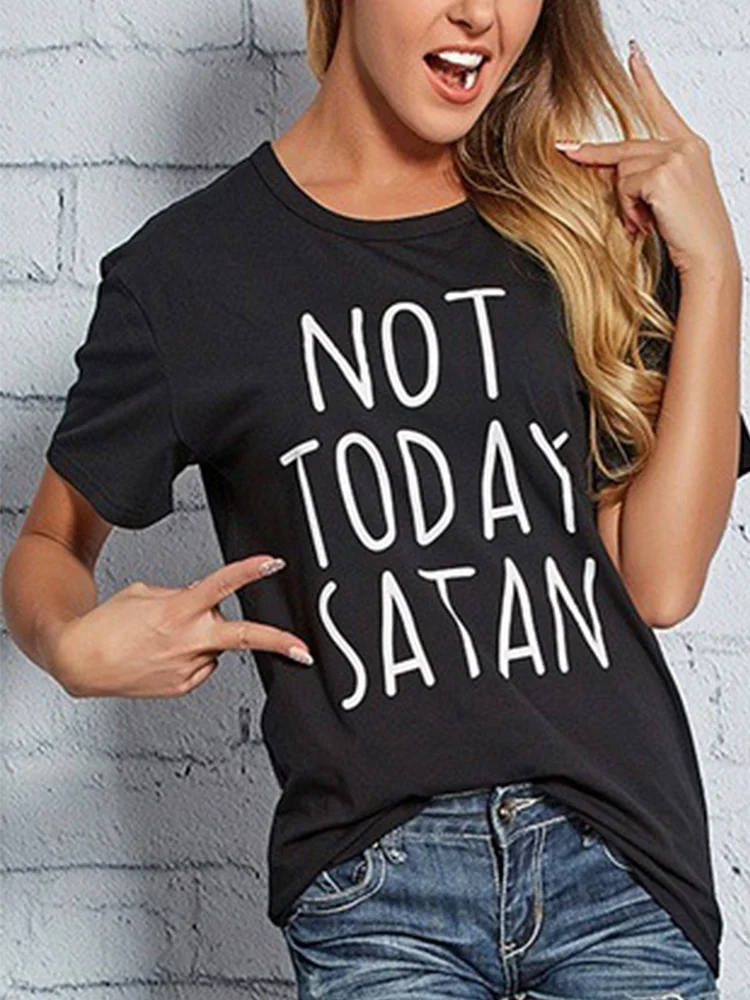 Bestdealfriday Vintage Short Sleeve Letter Printed Plus Size Casual Tops 10