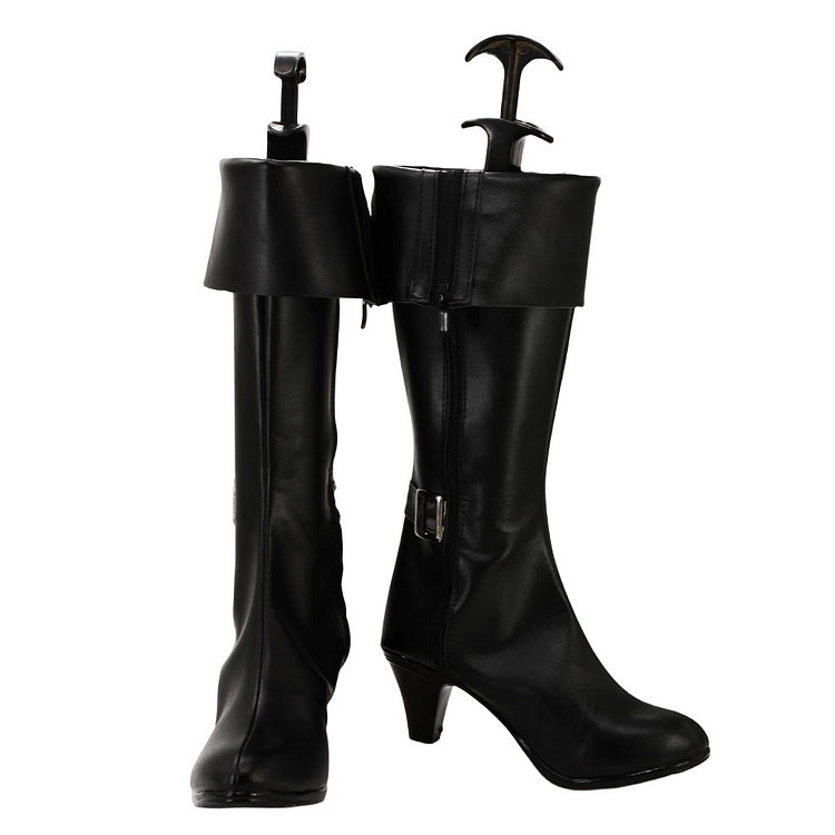 Resident Evil 4 Ada Wong Black Shoes Boots Cosplay Accessories Halloween Carnival Props