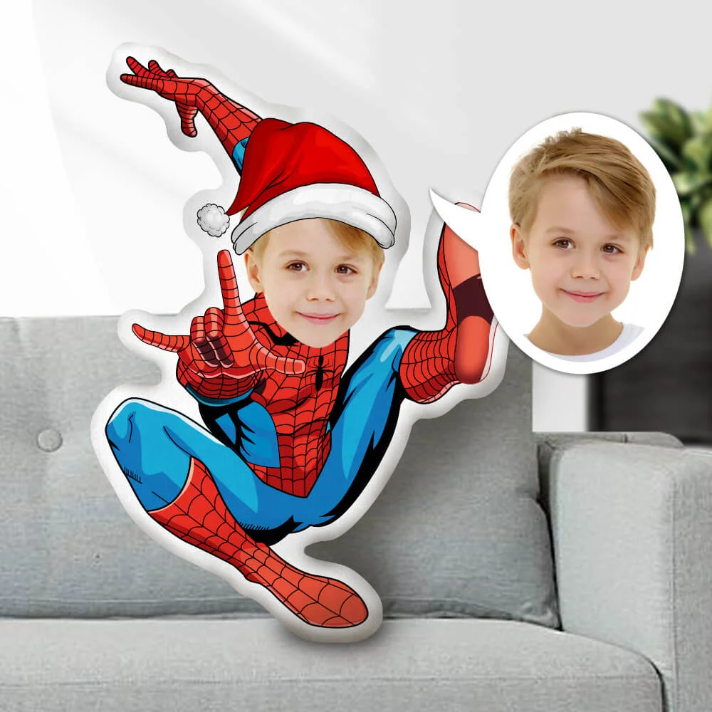 MiniMe Pillow Dolls Face Body Pillow, Custom Christmas Pillow Face Body Pillow Spider Man Personalized Photo Pillow Gift Pillow Toy Throw Pillow MiniMe Pillow Dolls and Toys