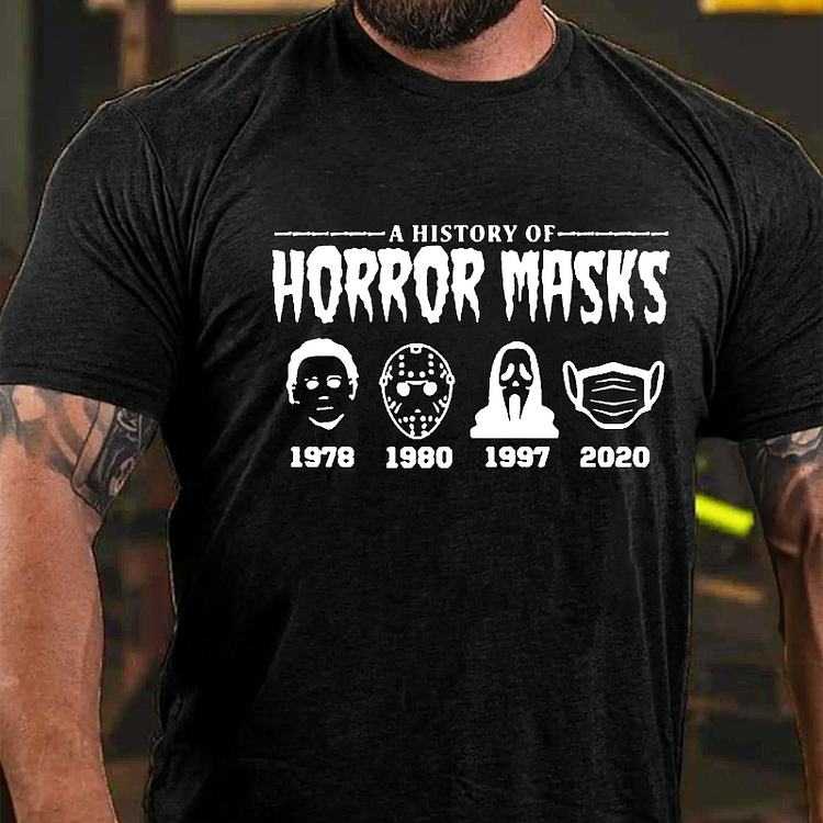 A History Of Horror Masks T-shirt