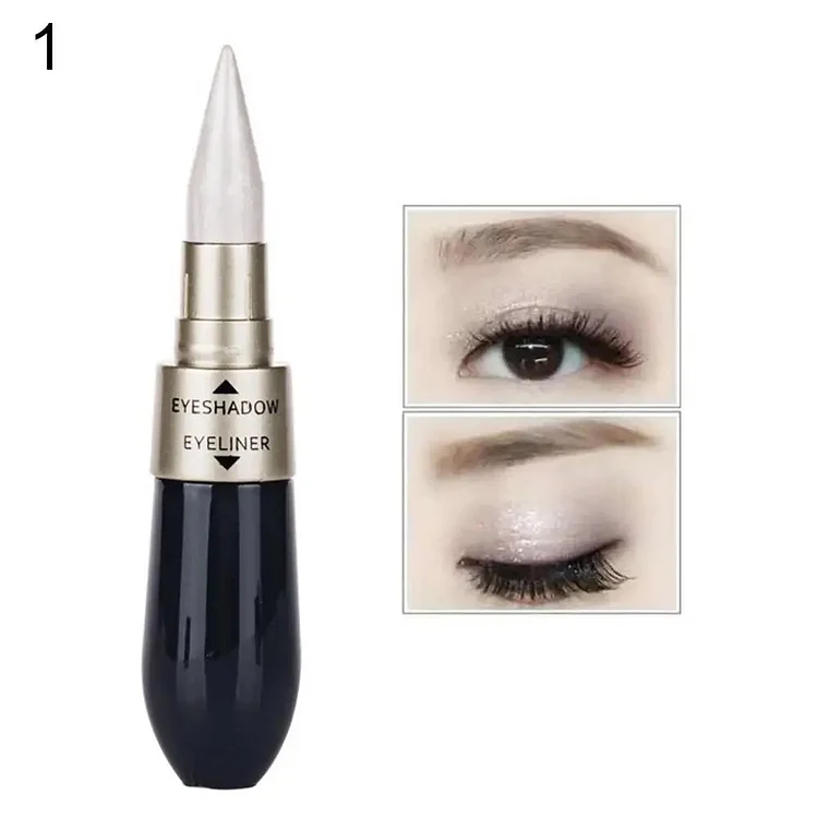 Eyeshadow Eyeliner Combination Double-end Waterproof Liquid Eye Shadow Pencil Cosmetic_ ecoleips_old