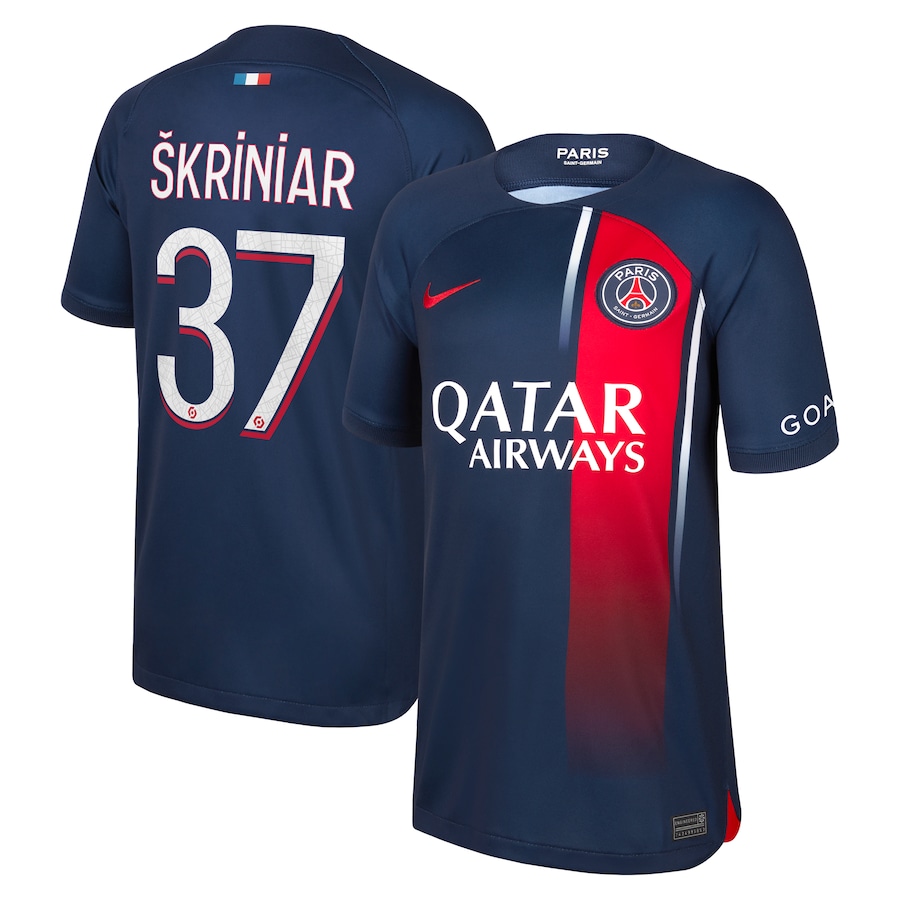 Paris Saint Germain Milan Škriniar 37 Heim Trikot 2023 2024