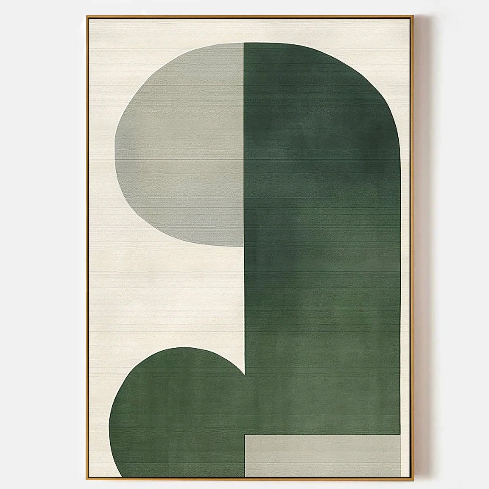 Arabelart Contemporary Green Abstract Geometric AR720