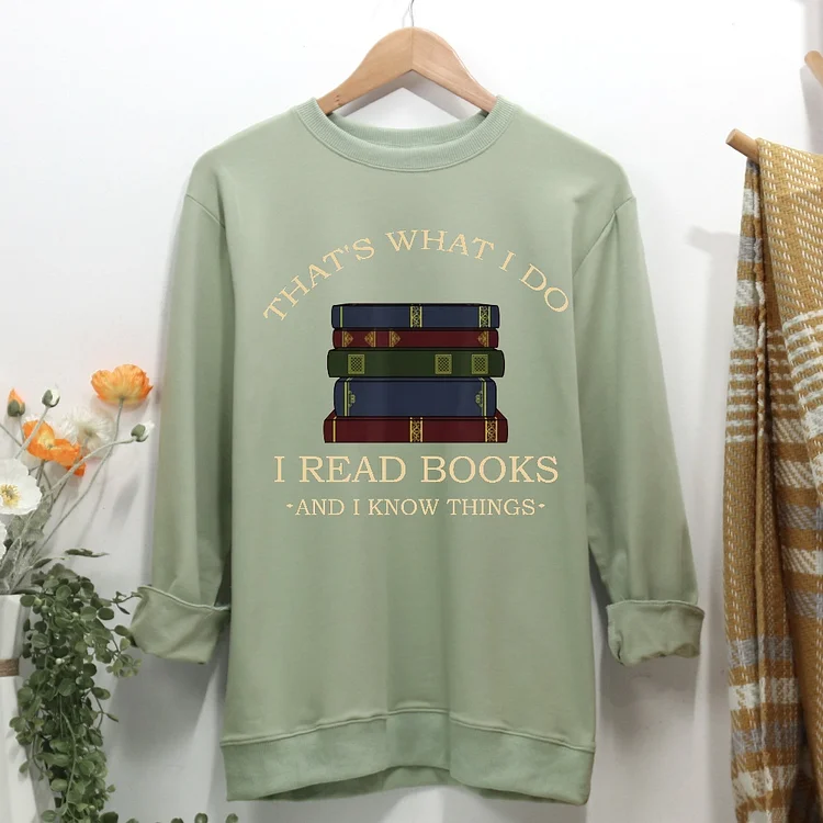 Reading Book Women Casual Sweatshirt