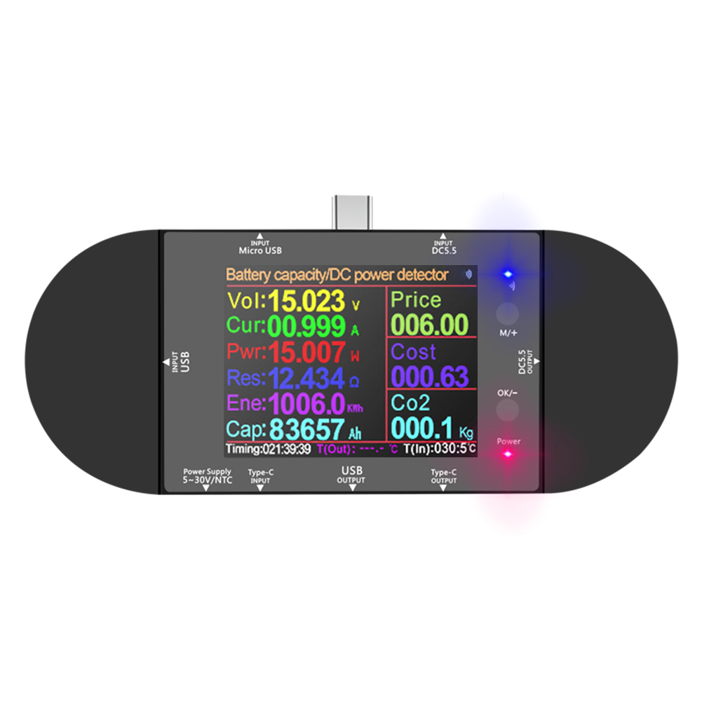 UD24 USB Tester Digital Voltmeter Ammeter for Power Bank Voltage Detector, 501 Original
UD24 USB Tester Digital Voltmeter Ammeter for Power Bank Voltage Detector, 501 Original