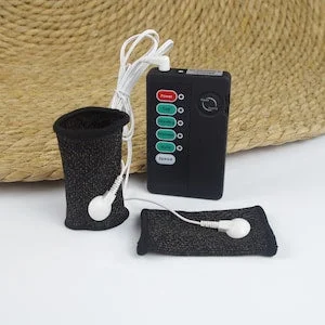 pornhint Pornhint E-stim Penis Ring sleeve with Conductive Fiber Cock Rings Electro Medical Penis Extender Rings Elastic Sleeve