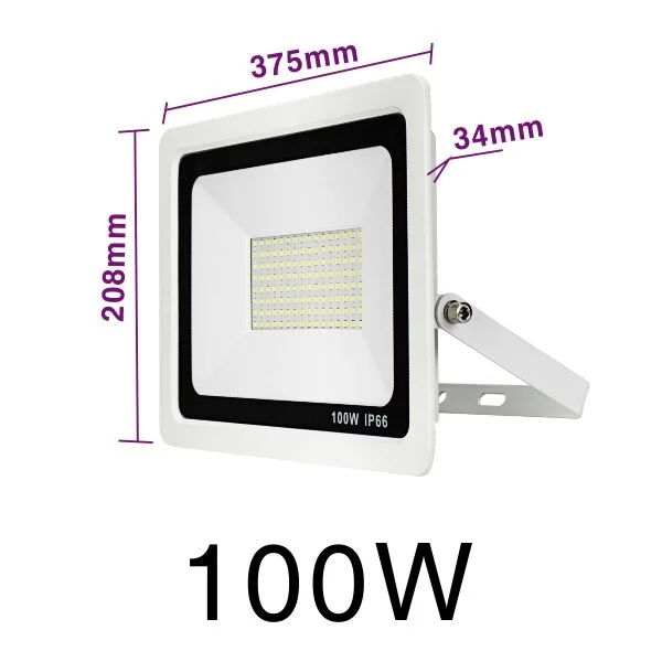 LED Floodlight  10W 20W 30W 50W 100W Warm White Cold White Outdoor Waterproof IP66 Focus Spotlight Courtyard Door Lighting