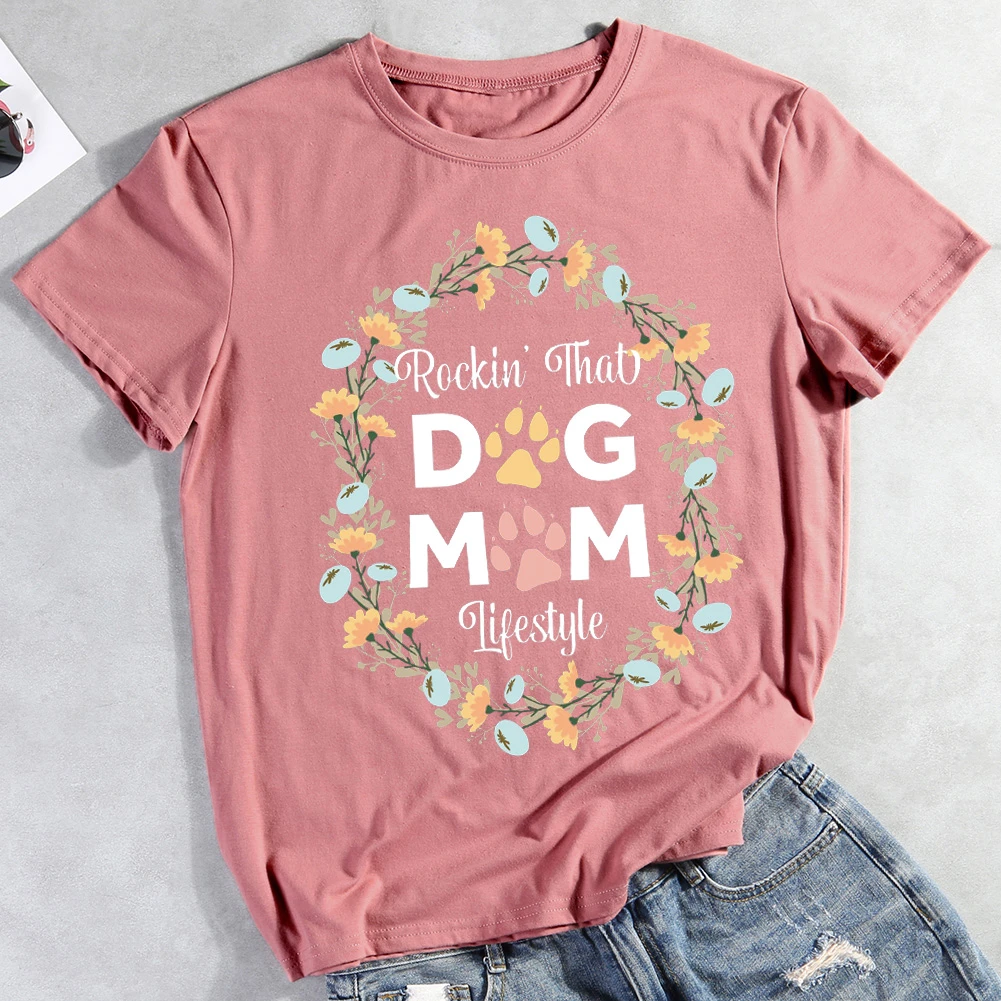 Dog Mom Lifestyle  Pet Animal Lover T-shirt Tee -012320-Guru-buzz