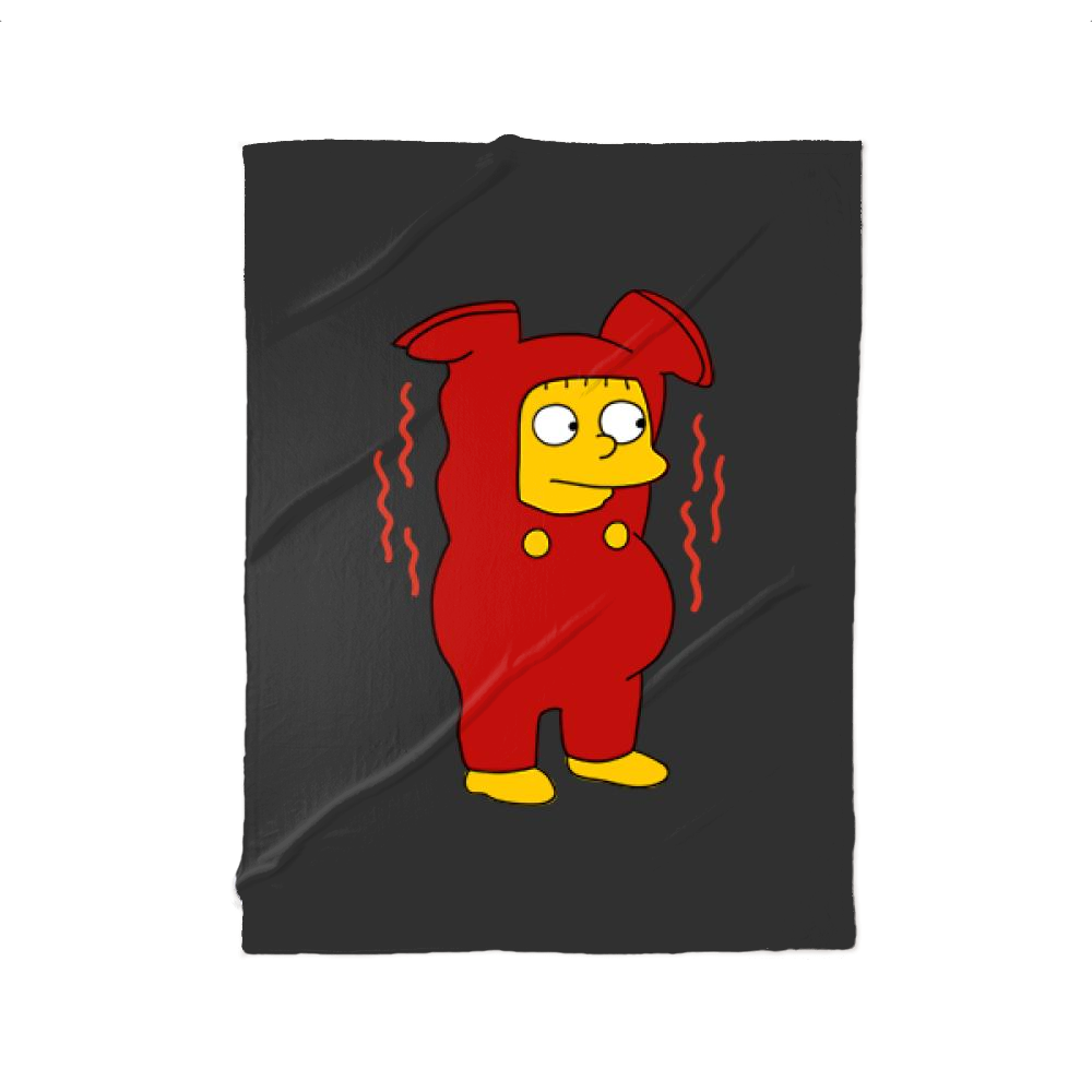 Ralph Wiggum In Red Colour, The Simpsons Fleece Blanket
