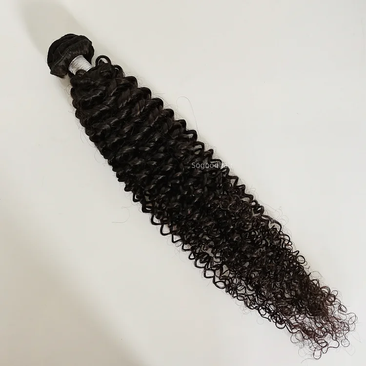 40" Deep Curly Nautral Black Hair Bundles