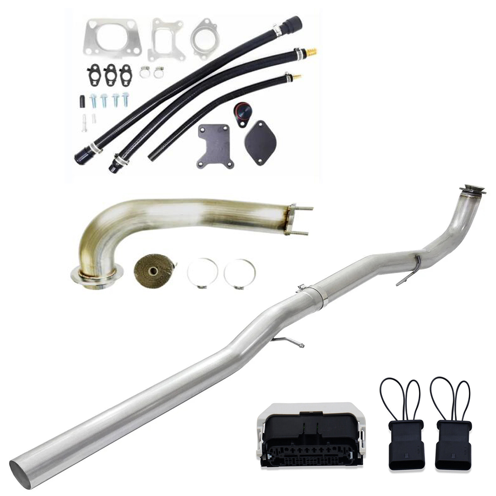 2017-2023 L5P DURAMAX EGR Delete Kit With 4" DPF & Cat Delete Pipe And ...