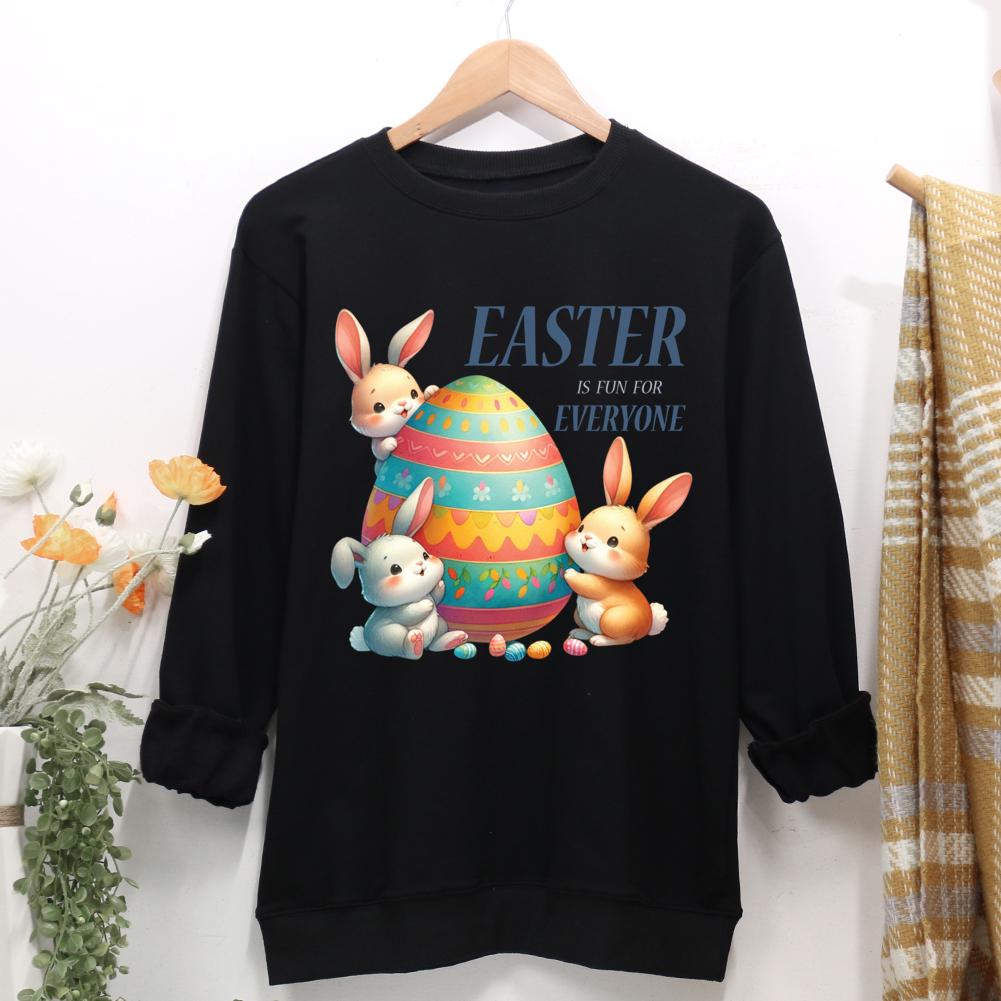Easter is fun for everyone Women Casual Sweatshirt-0025364-Guru-buzz