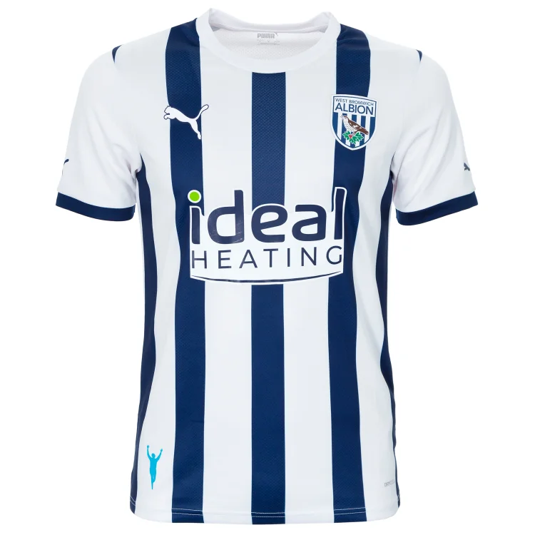 West Bromwich Albion Home Shirt Top Kit 2023-2024