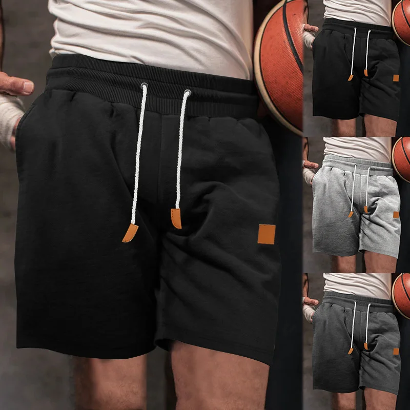 Men's Casual Fashion Heavyweight Cotton Elastic Waist Shorts