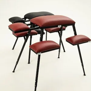 pornhint Pornhint BDSM Furniture Spanking Bench Leather Padded Sex Bench Adjustable Pillory Stand Neck Restraint Handcuffs Kit Spank Bench Plus Size BDSM Gear