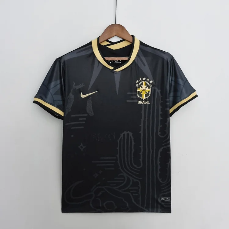 Brazil Pre-match Training Shirt 2022-2023 - Black